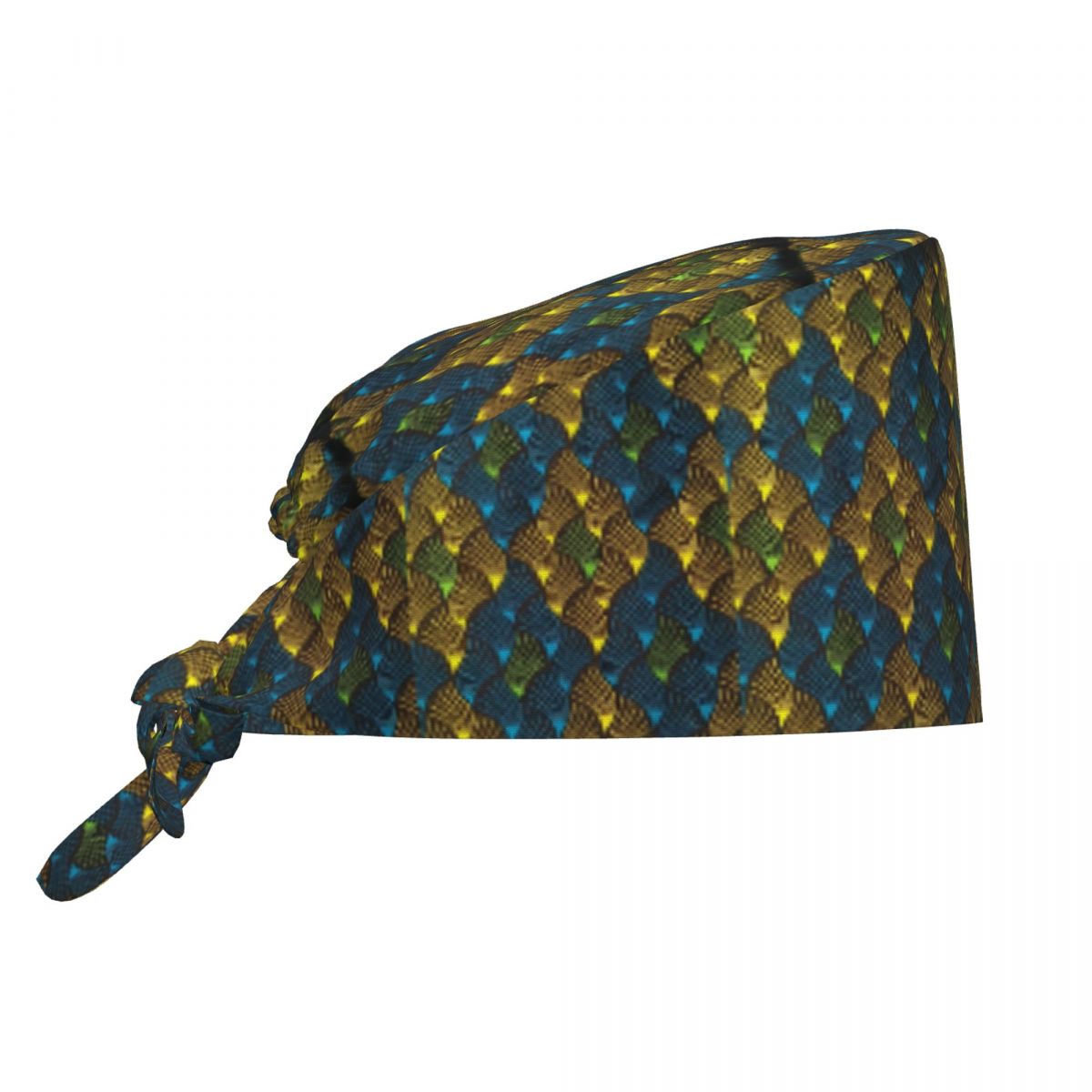 African Ankara Print - African Ankara Wax Print Scrub Hat