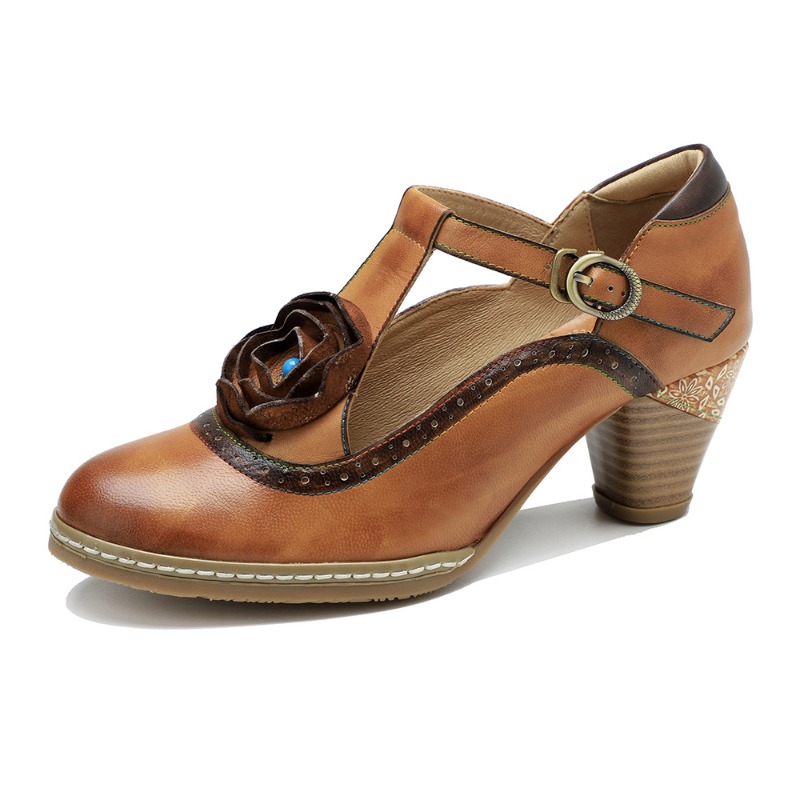 5cm Sheepskin Leather Ethnic S - Women'S Ethnic Fashion Brands 评论和价格