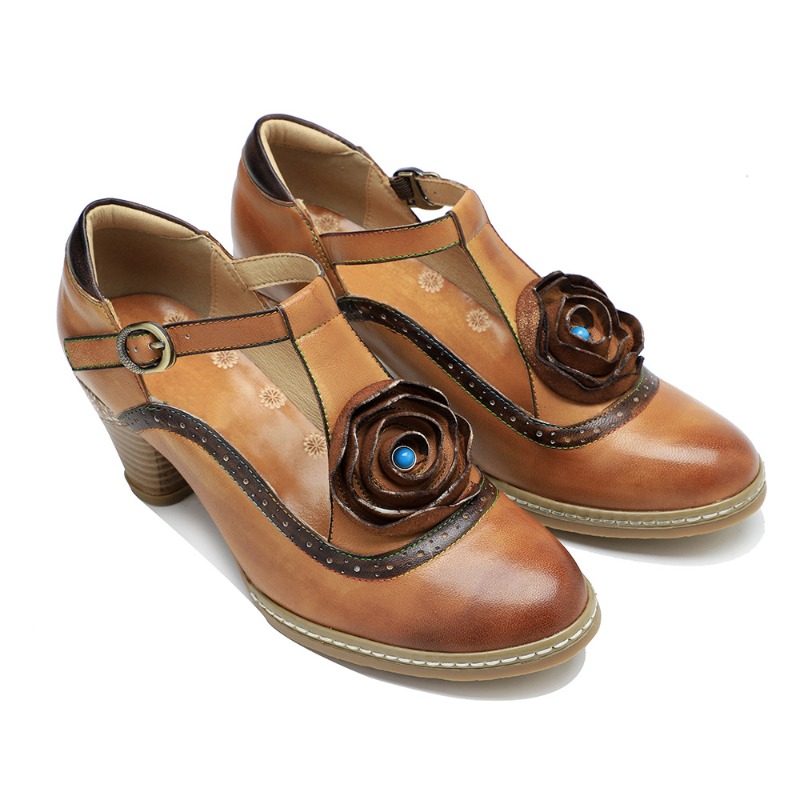 5cm Sheepskin Leather Ethnic S - Women'S Ethnic Fashion Brands 评论和价格